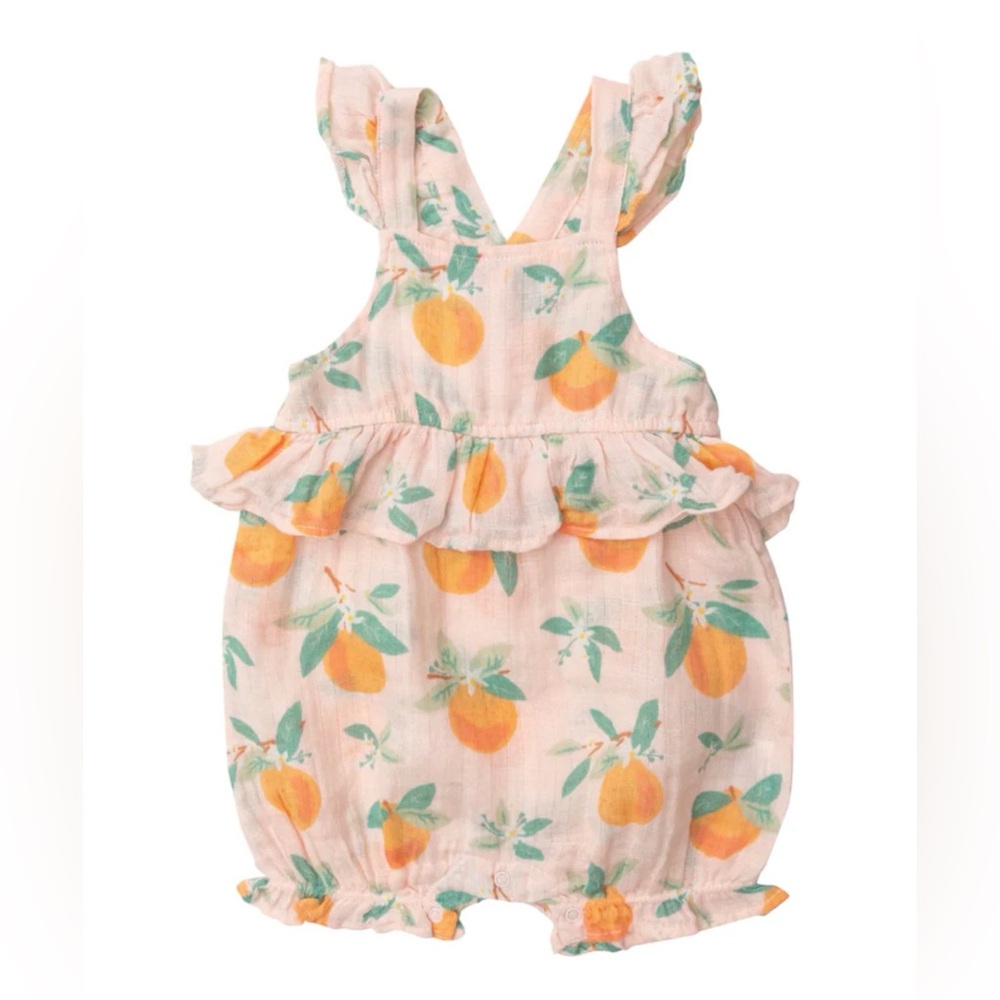 PEPLUM SHORTIE SUNSUIT ORANGE BLOSSOM